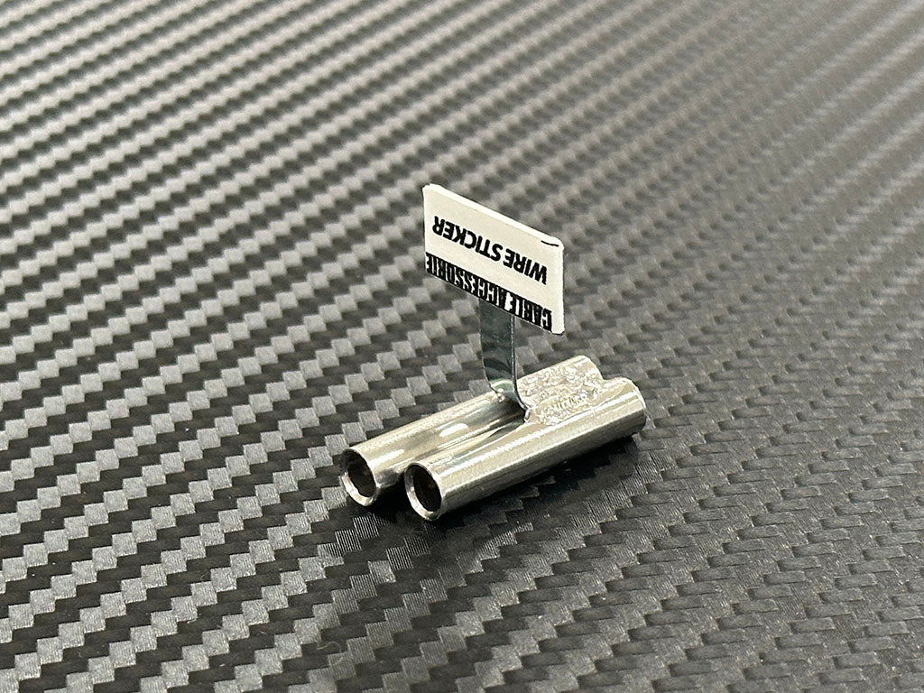 Standard Stainless Muffler / Stagger Dual Right / 6mm Tip / 15mm Length