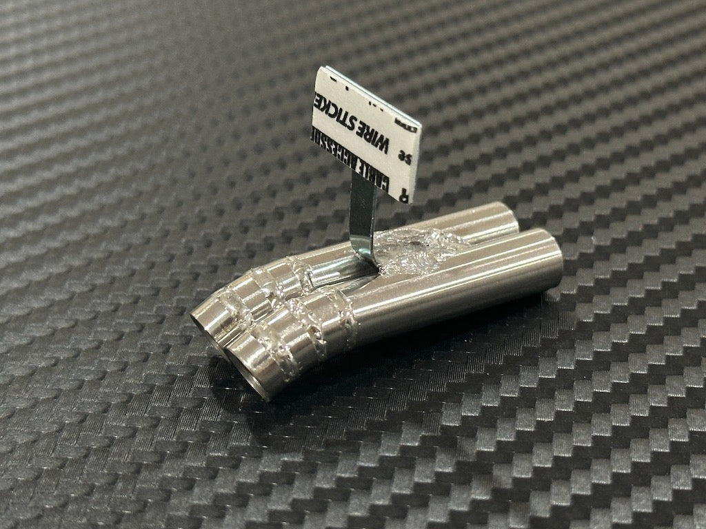 Standard Stainless Muffler / Dual / 8mm Dolphin Tip / 20mm Length