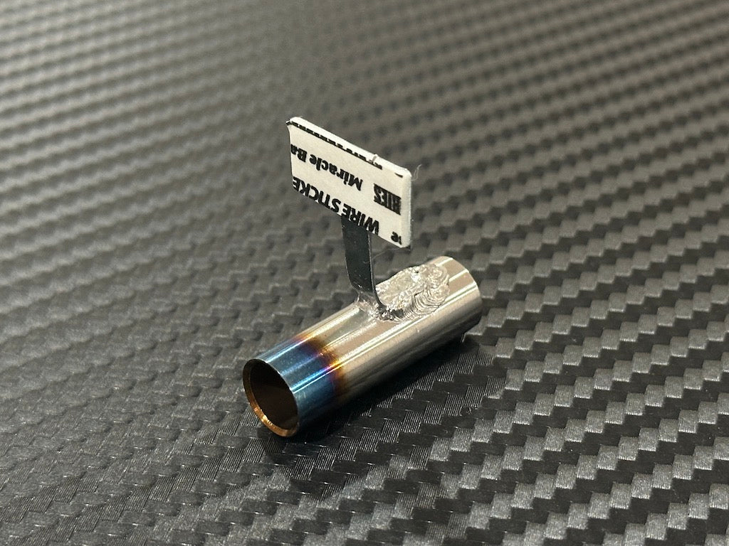 Standard Stainless Muffler / Single / 10mm Burnt Tip / 15mm Length