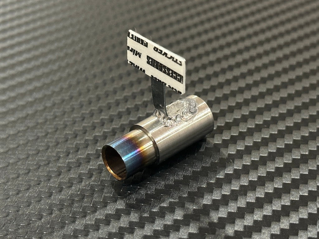 Standard Stainless Muffler / Single / 10mm Burnt Cannonball Tip / 15mm Length