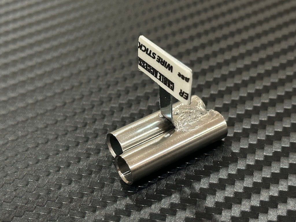 Standard Stainless Muffler / Stagger Dual Left / 8mm Tip / 15mm Length