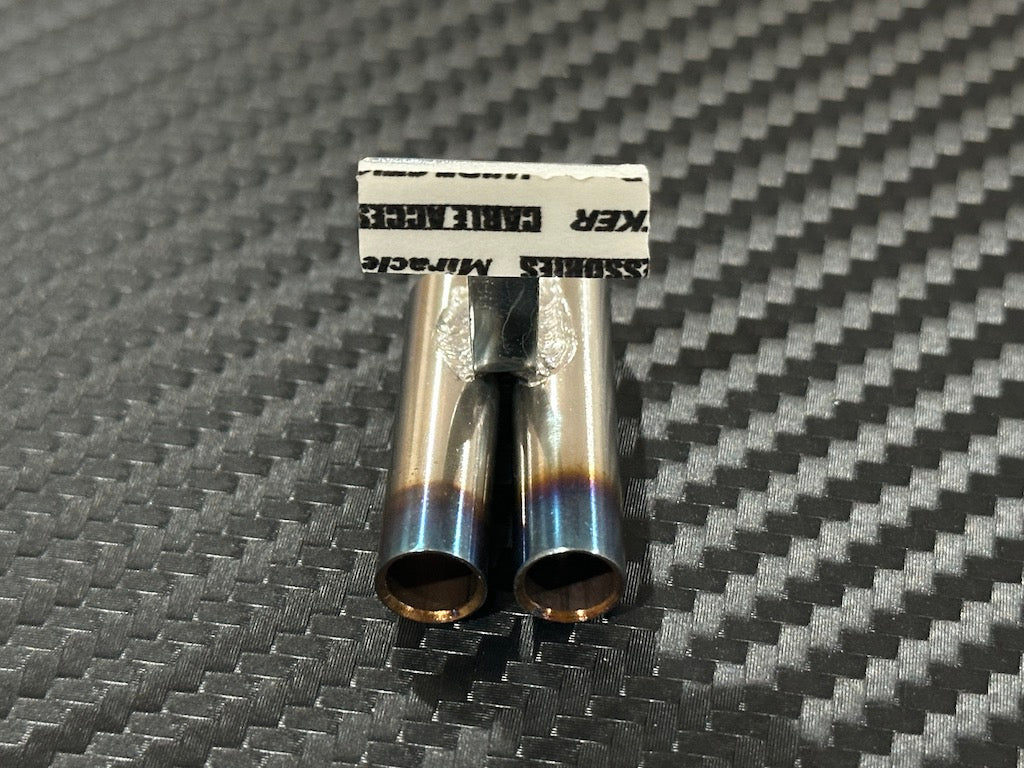 Standard Stainless Muffler / V Dual / 8mm Burnt Tip / 15mm Length