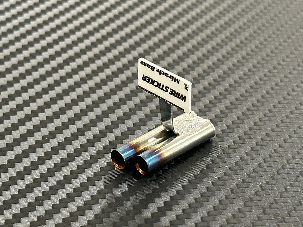 Standard Stainless Muffler / V Dual / 6mm Burnt Tip / 15mm Length