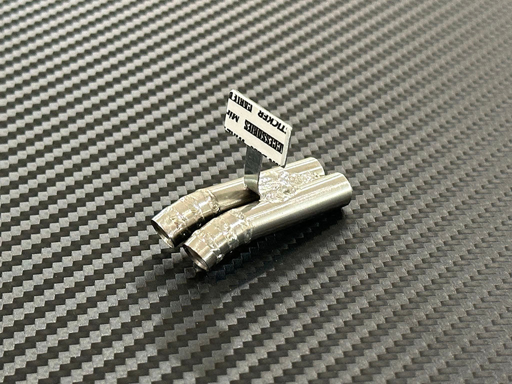 Standard Stainless Muffler / V Dual / 8mm Dolphin Tip / 20mm Length