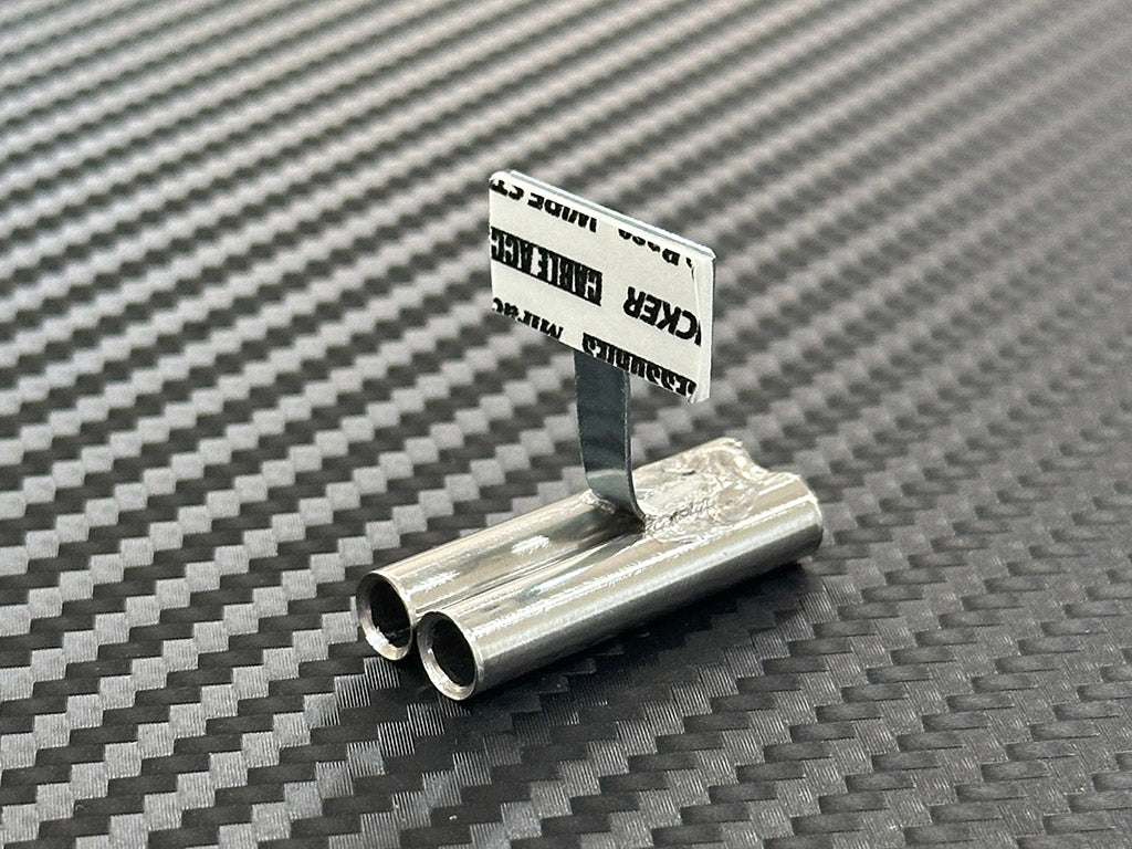 Standard Stainless Muffler / Dual / 6mm Tip / 15mm Length