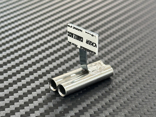 Standard Stainless Muffler / Dual / 6mm Tip / 15mm Length