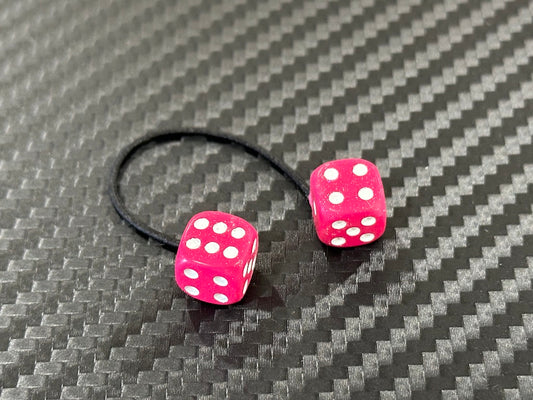 FUZZY DICE / Metalic Pink