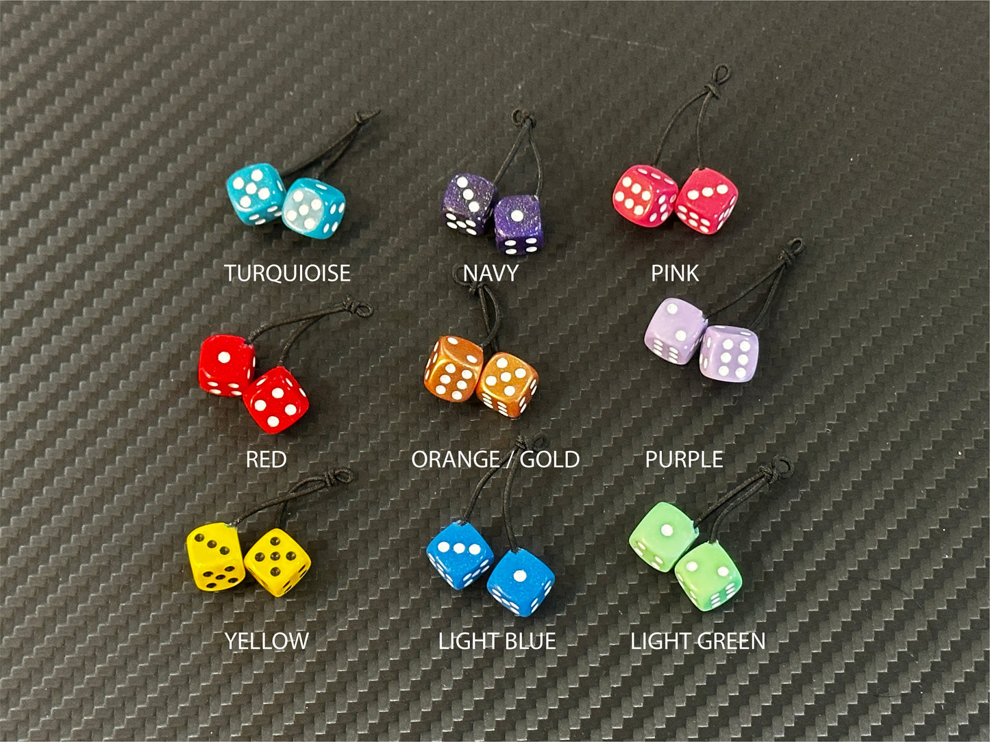 FUZZY DICE / Glitter Edition / TURQUOISE