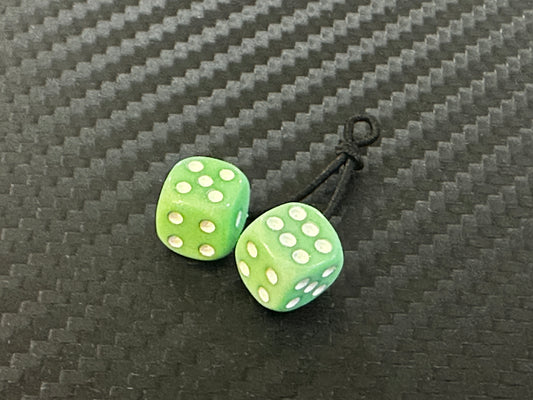 FUZZY DICE / Glitter Edition / LIGHT GREEN