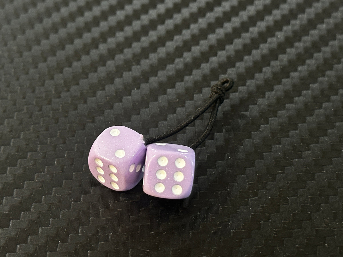 FUZZY DICE / Glitter Edition / LAVENDER