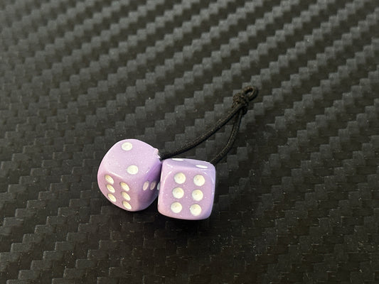 FUZZY DICE / Glitter Edition / LAVENDER