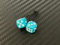 FUZZY DICE / Glitter Edition / TURQUOISE