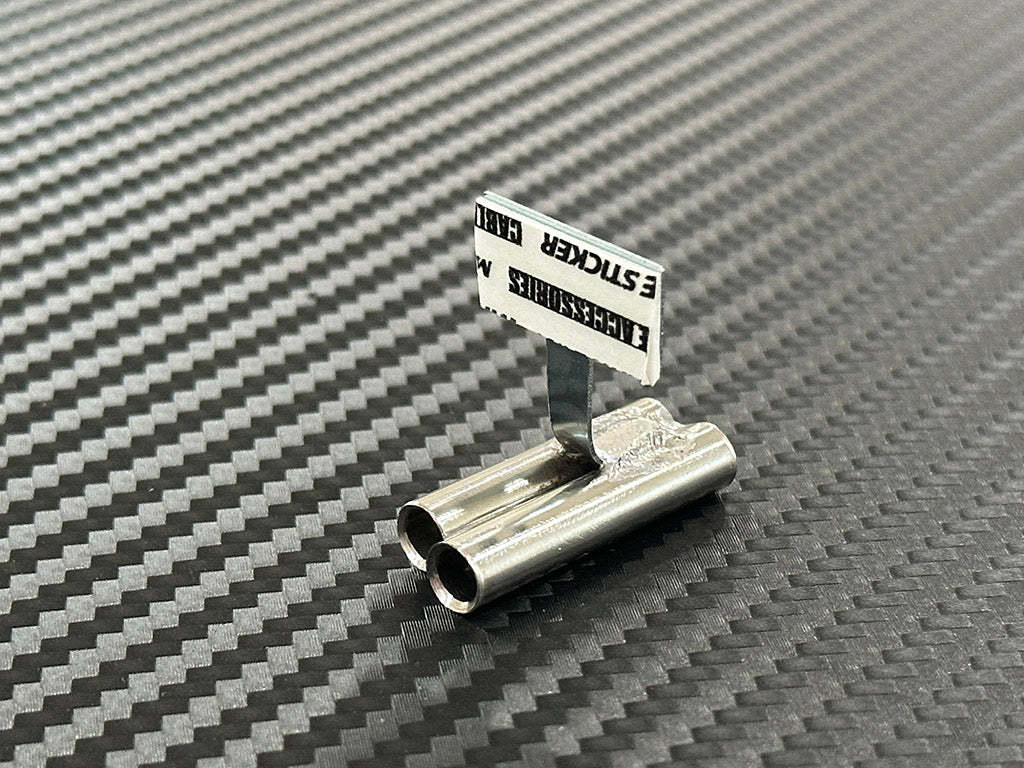 Standard Stainless Muffler / Stagger Dual Left / 6mm Tip / 15mm Length