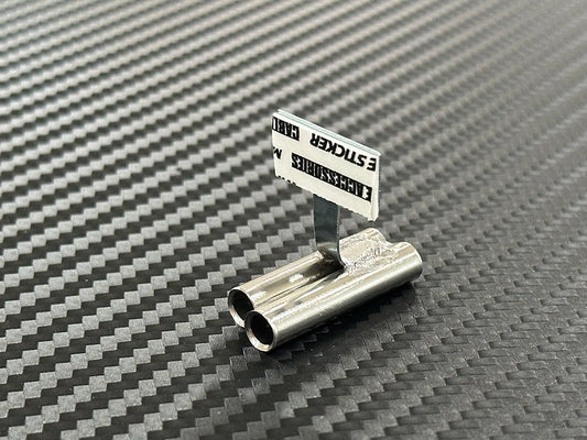 Standard Stainless Muffler / Stagger Dual Left / 6mm Tip / 15mm Length