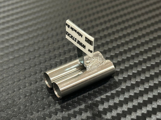 Standard Stainless Muffler / Dual / 8mm Tip / 15mm Length