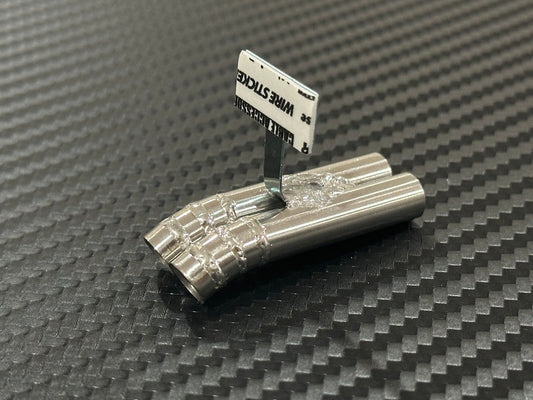 Standard Stainless Muffler / Dual / 8mm Dolphin Tip / 20mm Length