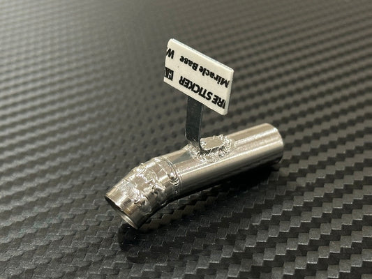 Standard Stainless Muffler / Single / 10mm Dolphin Tip / mm Length