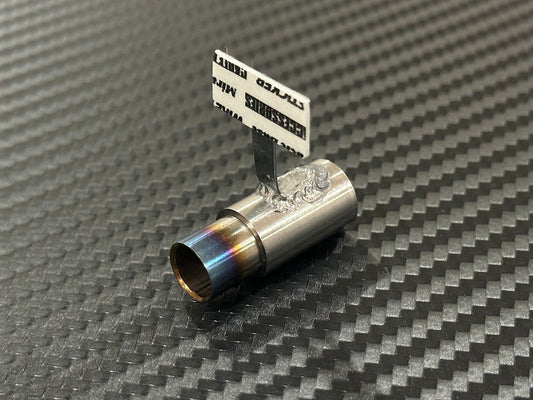 Standard Stainless Muffler / Single / 10mm Burnt Cannonball Tip / 15mm Length