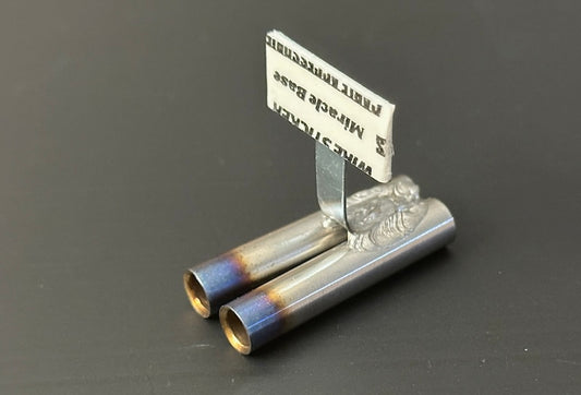 Standard Stainless Muffler / V Dual  / 6mm Burnt Tip / 15mm Length