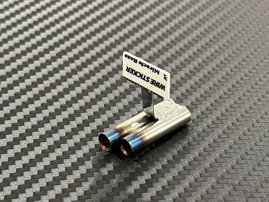 Standard Stainless Muffler / V Dual  / 6mm Burnt Tip / 15mm Length